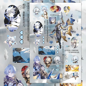 8 autocollants/ensemble, Robin Castorice, Phainon Blade, Raiden Bosenmori, Mei Kafka, Anaxa Aglaea, fournitures d'autocollants, cadeau - Product Image 4