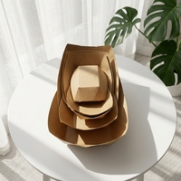 Barquettes en papier kraft biodégradables, recyclables et écologiques avec couvercle