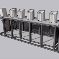 Compacteur de déchets souterrain, système d'élimination des ordures souterrain, poubelles souterraines, bac à déchets avec réceptacle souterrain
