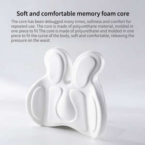 Lapin mousse à mémoire de forme tricoté à rebond lent soutien lombaire coussin de chaise de bureau siège de <span class=keywords><strong>voiture</strong></span> et <span class=keywords><strong>dos</strong></span> lecture et oreiller de repos au lit - Product Image 4