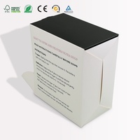 Scatola Pieghevole in Cartone Bianco Personalizzata con Coperchio a Ribalta per Colla per Unghie, Unghie Artificiali e Confezioni Cosmetiche