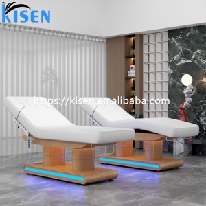 KISEN Wholesale Modern Beauty Salon Furniture Electric Medical 4 Motor Beauty Electric Massage <b>Bed</b> Beauty Heating Facial <b>Bed</b> - Product Image 3