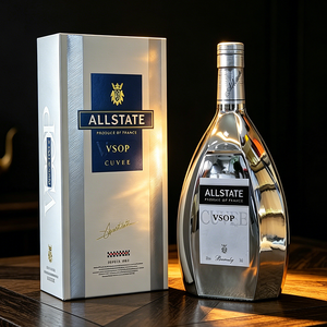 Bouteille de brandy en argent brillant de 700 ml pour le brandy, le <span class=keywords><strong>cognac</strong></span> <span class=keywords><strong>VSOP</strong></span>, les spiritueux VIP haut de gamme, l'emballage de liqueurs - Product Image 3