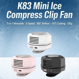 <span class=keywords><strong>Ventilateur</strong></span> silencieux <span class=keywords><strong>à</strong></span> clipser, compresse froide, refroidisseur personnel de poche, rechargeable, 3 vitesses, 1000 mAh, pour la maison, le camping-car, l'extérieur, le camping, les voyages - Product Image 2