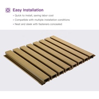 Panneau mural en bois composite anti-UV Revêtement mural extérieur en bois composite WPC
