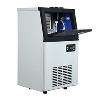 Machine à glaçons électriques commerciale, production quotidienne de 30 kg, en acier inoxydable, commande par écran tactile, refroidissement automatique par air, 36 glaçons/cycle