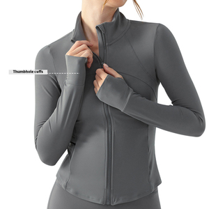 Tops activos <span class=keywords><strong>de</strong></span> otoño e invierno, <span class=keywords><strong>chaqueta</strong></span> <span class=keywords><strong>de</strong></span> Fitness <span class=keywords><strong>para</strong></span> Yoga y correr con cremallera <span class=keywords><strong>de</strong></span> manga larga gruesa <span class=keywords><strong>de</strong></span> nailon cálido <span class=keywords><strong>para</strong></span> <span class=keywords><strong>trajes</strong></span> ecuestres - Product Image 1