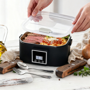 Boîte à lunch <span class=keywords><strong>chauffante</strong></span> sans fil, boîtes à lunch électriques auto-chauffantes pour hommes et femmes avec batterie et chauffe-aliments de 1,50 L - Product Image 1