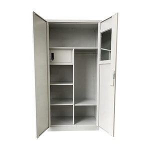 Office File and Wardrobe Cabinet Metal Wardrobe Luoyang Factory Direct Sales Steel Office <b>Locker</b> Cabinet with Hanging Rod - Product Image 4