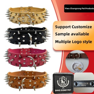Großes Hunde niet halsband Krokodil muster Wolf Fang Stud Haustier halsband für großen Haustier hund - Product Image 1