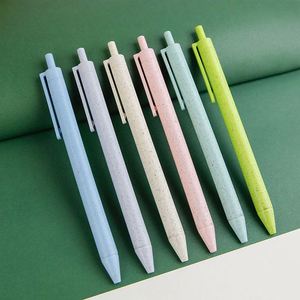 Stylo bille biodégradable en paille de blé, écologique, promotionnel, pour le bureau, avec impression de logo, nouveauté 2025 - Product Image 3