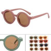 Lunettes rondes pas chères 2026 – Fournisseur de lunettes de soleil colorées mates pour enfants, avec logo personnalisé