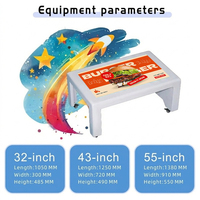 Mesa Táctil Inteligente con Pantalla Táctil Capacitiva, LCD de Alto Brillo para Interiores, Mesa de Juego Digital Interactiva con Proyección