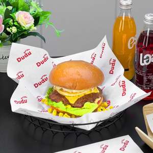 Papel de Envolver para Sándwiches, Pasteles, Hamburguesas y Comida Rápida, Personalizado, Ecológico, Desechable, Biodegradable, Reciclable, con Recubrimiento de PE, Resistente a la Grasa - Product Image 3