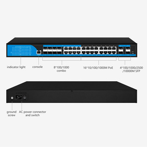 16 Gigabit POE 16 Combo L3 <strong>Managed</strong> <strong>Switch</strong> 24 RJ45 12 SFP Ports <strong>Ethernet</strong> Management <strong>Switch</strong> - Product Image 4