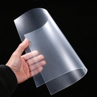 Feuilles de plastique fines mates givrées en PP, PET, PVC, anti-reflets, flexibles, pour la fabrication de couvertures d'emballage extérieur
