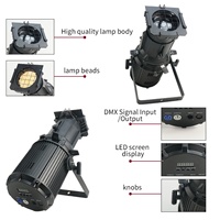 Éclairage de scène professionnel Guangzhou 200W, projecteur ellipsoïdal LED DMX avec zoom