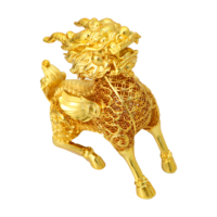 Nouvelle conception 2026 : Statues d'animaux Qilin en métal doré, Trophées, Médailles, Plaques, Cadeaux souvenirs, Décoration intérieure ; Styles modernes et anciens