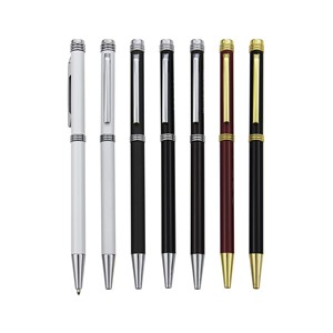 Bolígrafo metálico <span class=keywords><strong>de</strong></span> la marca Marriott Hotel, bolígrafo giratorio, MOQ bajo, logotipo y color personalizados - Product Image 4