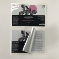 Étiquettes multicouches personnalisées, imperméables, pliables, à double couche, pour bouteilles de cosmétiques à décoller et révéler