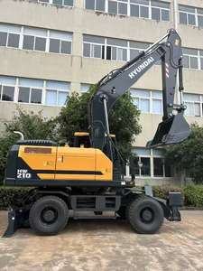 Pelle sur roues Hyundai HW210 d'occasion 21 tonnes avec moteur d'origine, moteur de pompe à composants principaux, Corée en vente Shanghai - Product Image 2
