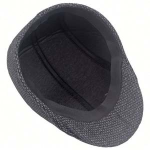 Béret en tweed pour homme, style Ivy, chaud et tendance, idéal pour les occasions décontractées, les sports, les sorties, les fêtes et les voyages, pour adultes. - Product Image 5