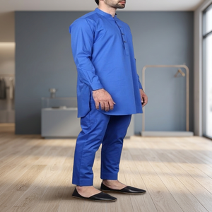 Premium Quality Cotton Muslim Long Sleeve <b>Shalwar</b> <b>Kameez</b> for <b>Men</b> with Latest Designs - Product Image 3