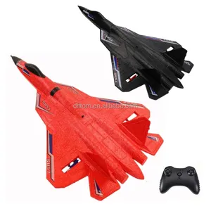 SU57 EPP Espuma Planador Rc Brinquedo 2.4GHz 3CH Asa Fixa Mão Jogando Espuma Avião Modelo de Avião de Controle Remoto com Luzes LED