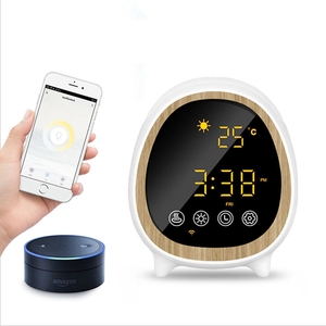 Diffuseur d'huiles essentielles WiFi intelligent fonctionne avec l'application <span class=keywords><strong>Alexa</strong></span> et <span class=keywords><strong>Google</strong></span> Home Phone et commande vocale, diffuseur de brume fraîche ultrasonique de 200ml - Product Image 1