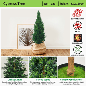 Proveedor de plantas artificiales, árbol de Navidad falso, ciprés <span class=keywords><strong>italiano</strong></span> de imitación, ciprés artificial para Decoración - Product Image 2