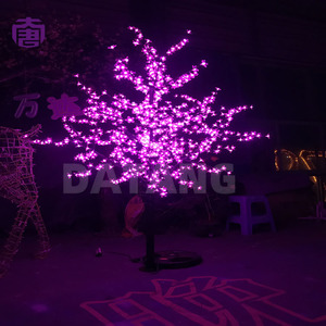 Artificial <b>LED</b> Cherry Blossom <b>Tree</b> <b>Light</b> Iron Trunk Decorative Festival Landscape for Square Park Garden Mall Display for Sale - Product Image 5
