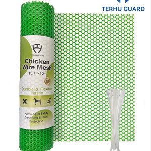 Cuộn lưới nhựa chắn gia cầm 15.7INx10FT, lưới chắn ban công, chuồng gà, chó con, vườn, hàng rào chắn, lưới nhựa chắn gà - Product Image 1