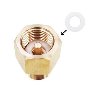 Válvula de Presión Residual (RPV) de Latón Dorado para Tanque de CO2, Adaptador de Apertura por Empuje, para Llenado y Carga, W21.8-14 W21.8 OEM - Product Image 6