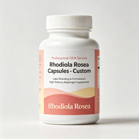 Service OEM Professionnel : Capsules de Rhodiola Rosea – Marquage et Formulation Personnalisés, Supplément Adaptogène Haute Puissance