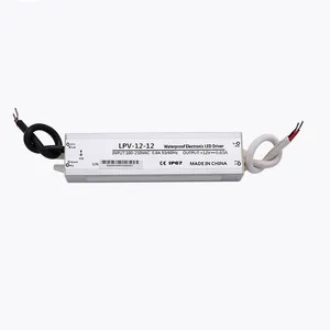 12W 12V 1A Waterproof Switching Power Supply 24V 0.5A ac-dc power supply IP67 Constant voltage led driver LPV-12-12