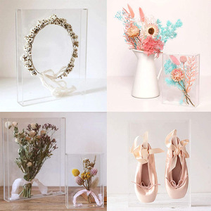 Fld — boîte à ombre 6x8 à cadre acrylique, cadre <span class=keywords><strong>Photo</strong></span>, bricolage, présentoir de table, boîte à mémoire transparente pour fleurs séchées, décor de chambre d'enfants - Product Image 5