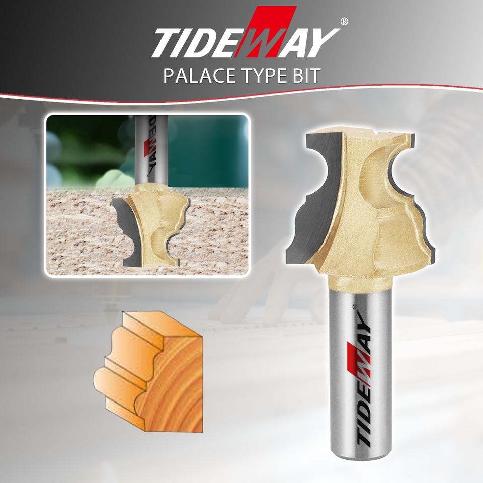 Tideway Palace Type Router Bit Fish Type Handrail Milling Cutter Stairs ...