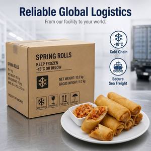 50g de rouleaux de printemps au kimchi, style coréen, surgelés, OEM, logo/recette personnalisés, vente en gros pour les restaurants - Product Image 4