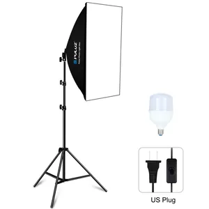 Hot Selling PULUZ 50x70cm Studio Softbox + 2m Tripod Mount + Single E27 30W 5700K White Light LED Bulb Photography Kit