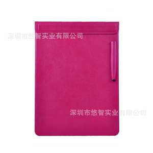 Clip para menú de hotel de cuero PU, clip para bebidas, clip para caja registradora de supermercado, clip para libro de contabilidad, logotipo personalizado. - Product Image 3
