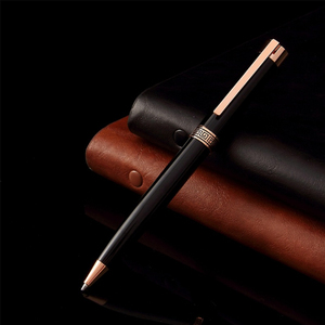 NMFT-019 Heavy Classic Black Metal Twist Ball <b>Pen</b> With OEM Logo Promotional Gift for gifts and promotion - Product Image 2