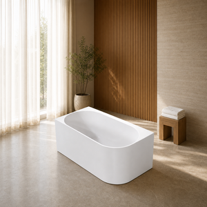 Bañera Acrílica Independiente <span class=keywords><strong>de</strong></span> Lujo para Hotel, Extra Grande, Doble Extremo, Reforzada, Blanca Brillante, EN 14516 CE OEM ODM - Product Image 1