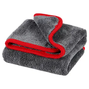 Wholesale For No Scratching Super Absorbent Quick Drying Dust Remove High Density Microfiber Twisted Loop Car Drying Towel