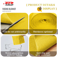 Tapis de sol pour exposition en polyester aiguilleté, tapis non tissé pour événements, fournisseur de rouleaux de tapis