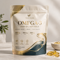 Sachets personnalisés à fond plat scellés, emballage alimentaire haute barrière en aluminium pour poudre protéinée et compléments alimentaires