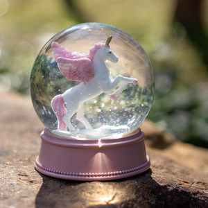 Boules à neige pour filles 100MM <span class=keywords><strong>Paillettes</strong></span> roses 4,534cm <span class=keywords><strong>Licorne</strong></span> Cadeaux de Noël et d'anniversaire pour amies et épouses - Product Image 3