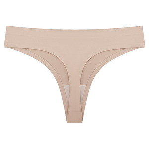 กางเกงในผู้หญิงแบบไร้รอยต่อ ผ้าไหมน้ำแข็ง เอวต่ำ ซ่อนรูป ไซส์ใหญ่ จีสตริง ไม่เห็นขอบ สำหรับผู้หญิง ขายส่ง รับผลิตแบบ OEM ODM - Product Image 6