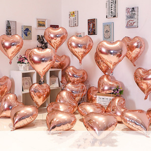 Ballons en aluminium en forme <span class=keywords><strong>de</strong></span> cœur <span class=keywords><strong>de</strong></span> 18 pouces, décoration <span class=keywords><strong>de</strong></span> fête <span class=keywords><strong>de</strong></span> mariage et d'anniversaire, <span class=keywords><strong>ballon</strong></span> en aluminium laser en forme <span class=keywords><strong>de</strong></span> cœur - Product Image 1