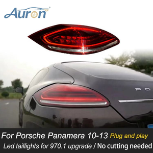 Luces Traseras LED AURON para Panamera 2009-2013 970.1, Actualización con Señal de Giro Dinámica y Luces de Freno, Ajuste Universal, Stock en EE. UU. - Product Image 4