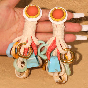 New Creative <b>Resin</b> <b>Ring</b> Pendant Earrings for Women - Product Image 4